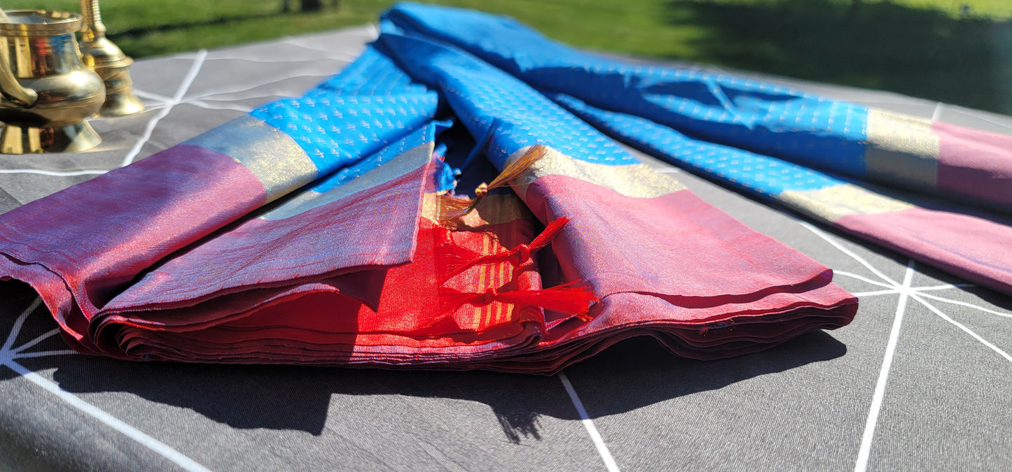 Graceful Light Blue Saree
