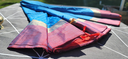 Graceful Light Blue Saree