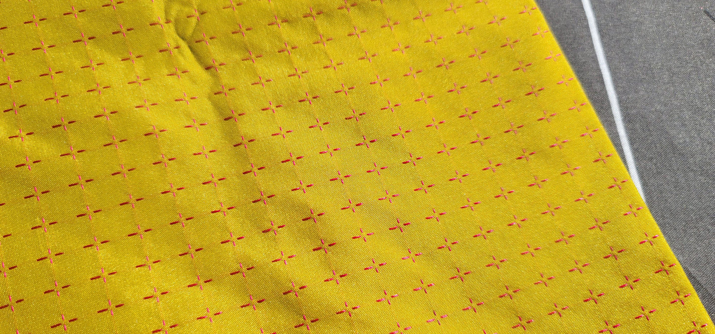 Light green with pink pallu Soft Silk Saree