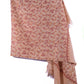 Kashmiri Hand embroidered stoles with Ari work on Merino wool for Winter  - Light Orange with flower pattern Valentine Gift