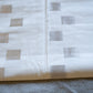 Elegant White Saree with Grey Kasavu Checks for Onam & Vishu Celebrations