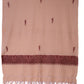 Pashmina Shawl - Cream with Dark Boundary