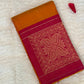 Handloom Kanjeevaram Bold Yellow Saree with Pink Patola Design