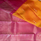 Handloom Kanjeevaram Bold Yellow Saree with Pink Patola Design