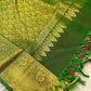 Handloom Kanjeevaram Purple-Brown Saree with Peacock Design & Gold Motifs