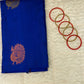 Kanjeevaram Silk Saree | Royal Blue  body with Gold & Bronze Peacock Motifs
