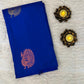Kanjeevaram Silk Saree | Royal Blue  body with Gold & Bronze Peacock Motifs