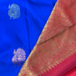 Kanjeevaram Silk Saree | Royal Blue  body with Gold & Bronze Peacock Motifs