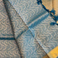 Handloom Kanjivaram Silk Saree in Enchanting Peacock Blue With Golden Border