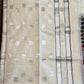 Elegant White Saree with Grey Kasavu Checks for Onam & Vishu Celebrations