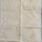 Elegant White Saree with Grey Kasavu Checks for Onam & Vishu Celebrations