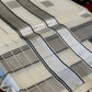 Elegant White Saree with Grey Kasavu Checks for Onam & Vishu Celebrations