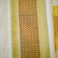 Elegant Kasavu White Set Saree with Brown Circles for Festive Occasions