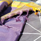 Violet with zari border soft semi silk saree