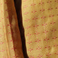 Sandal with contrast pink Soft silk Saree