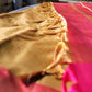 Sandal with contrast pink Soft silk Saree