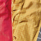 Sandal with contrast pink Soft silk Saree